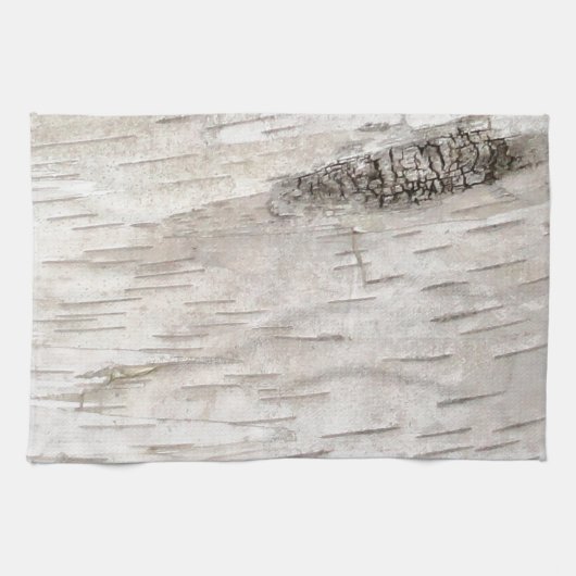 White Birch Bark Theedoek (Horizontaal)