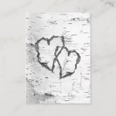 White Birch Details QR code Wedding Enclosure Informatiekaartje (Achterkant)