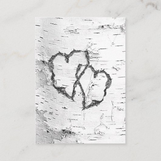 White Birch Details QR code Wedding Enclosure Informatiekaartje (Achterkant)