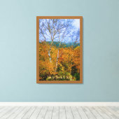 White Birch & Gold Canvas Afdruk (Insitu (Houten vloer))