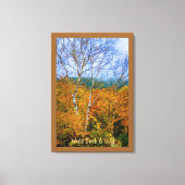 White Birch & Gold Canvas Afdruk (Voorkant)