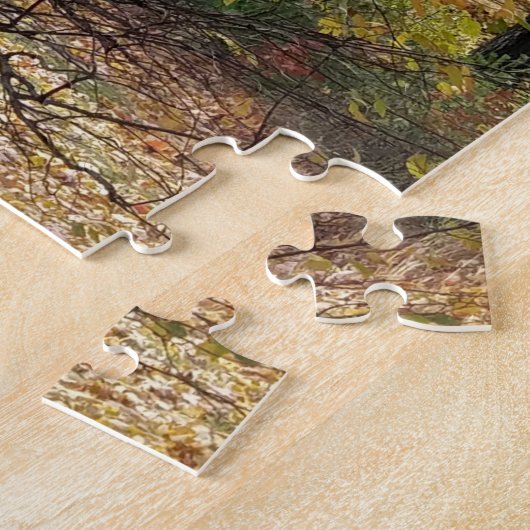 White Birch in Autumn Legpuzzel (Zijkant)