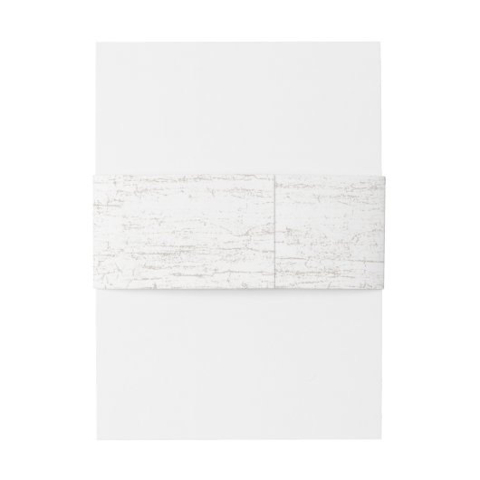 White Birch Look Design Uitnodigingen Wikkel (Achterkant Voorbeeld)