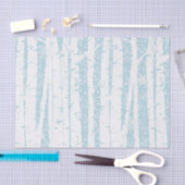 White Birch on Blue Tissue Paper Tissuepapier (Craft)