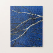 White Birch Tree Blue Sky Natuur Orton Effect Legpuzzel (Verticaal)