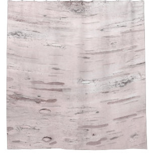 White Birch Tree Wood Rustin Barn Douchegordijn
