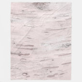 White Birch Tree Wood Rustin Barn Farmhouse Chic Fleece Deken (Voorkant)