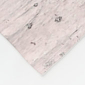 White Birch Tree Wood Rustin Barn Farmhouse Chic Fleece Deken (Hoek)