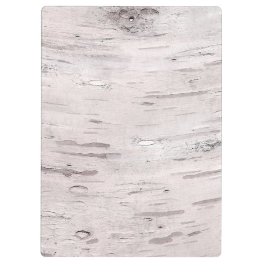 White Birch Tree Wood Rustin Barn Farmhouse Chic Klembord (Achterkant)