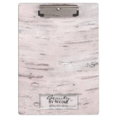 White Birch Tree Wood Rustin Barn Farmhouse Chic Klembord (Voorkant)
