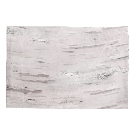 White Birch Tree Wood Rustin Barn Farmhouse Chic Kussensloop (Achterkant)
