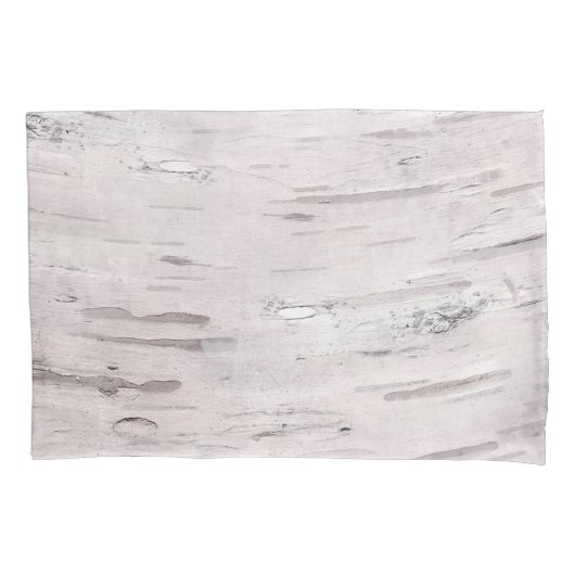 White Birch Tree Wood Rustin Barn Farmhouse Chic Kussensloop (Voorkant)