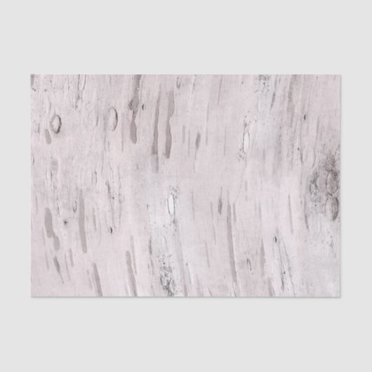 White Birch Tree Wood Rustin Barn Farmhouse Chic Tissuepapier (Voorkant)