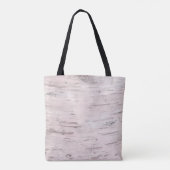 White Birch Tree Wood Rustin Barn Farmhouse Chic Tote Bag (Achterkant)