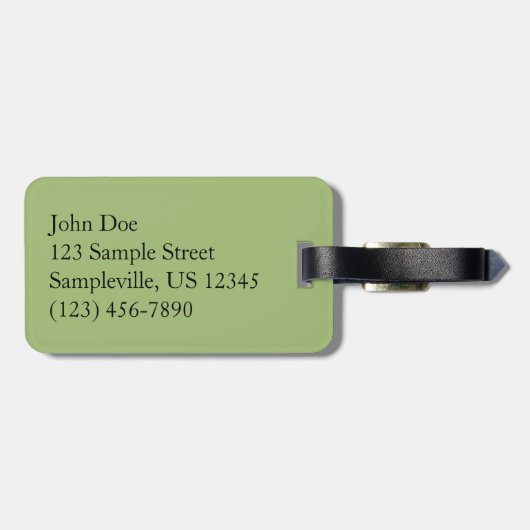 White Birch Trees and Herfst Ferns in Rocky Mounta Bagagelabel (Achterkant horizontaal)