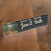 White Birch Trees and Herfst Ferns in Rocky Mounta Naambordje (Zijkant)