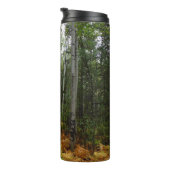 White Birch Trees and Herfst Ferns in Rocky Mounta Thermosbeker (Geroteerd rechts)