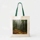 White Birch Trees and Herfst Ferns in Rocky Mounta Tote Bag (Voorkant)