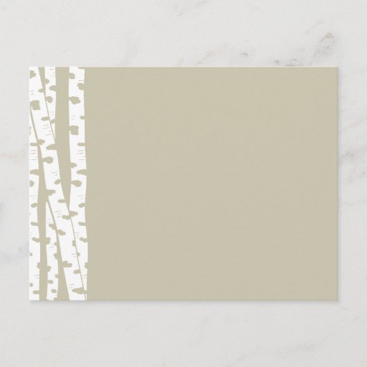White Birch Trees Briefkaart (Voorkant)