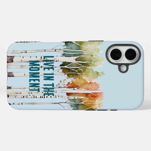 White Birch Trees Case-Mate iPhone Case (Achterkant (horizontaal))