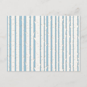 White Birch Trees Custom Briefkaart