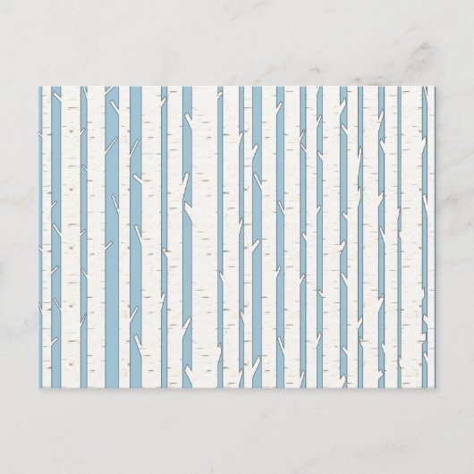 White Birch Trees Custom Briefkaart (Voorkant)