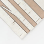 White Birch Trees Forest Custom Fleece Deken (Hoek)