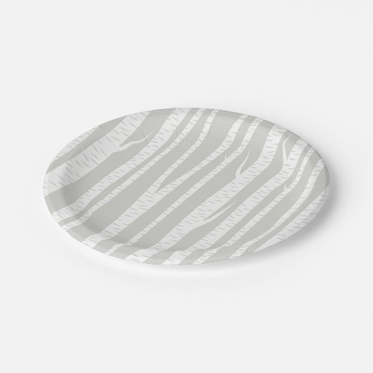 White Birch Trees Papieren Bordje (Gekanteld)