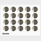 White Birch Trees Ronde Sticker (Vel)