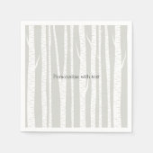 White Birch Trees Servetten (Voorkant)