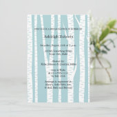 White Birch Trees Vrijgezellenfeest Kaart (Staand voorkant)