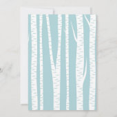 White Birch Trees Vrijgezellenfeest Kaart (Achterkant)