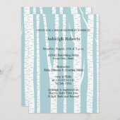 White Birch Trees Vrijgezellenfeest Kaart (Voorkant / Achterkant)