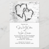 White Birch Wedding Budget Uitnodiging Flyer (Voorkant)
