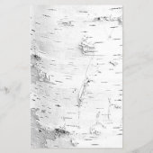 White Birch Wedding Budget Uitnodiging Flyer (Achterkant)