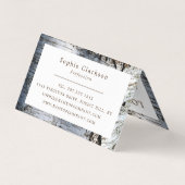 White Birch Wood Double Loyalty Visitekaartje (Achterkant)