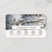 White Birch Wood Klantenkaartje (Achterkant)