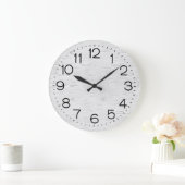 White Birch Wood Large Clock Grote Klok (Huis)