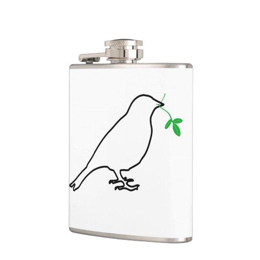 White Bird and Twig Kitchen Flask Heupfles (Links)