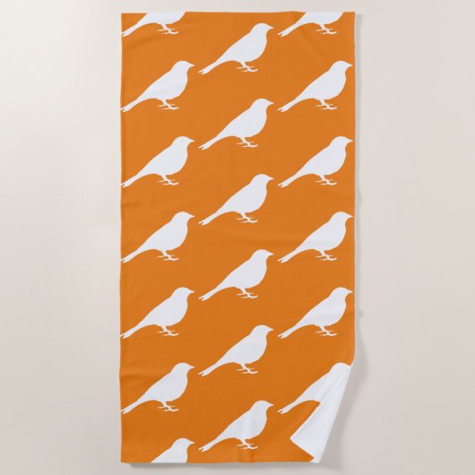 White Bird - Beach Towel Strandlaken (Voorkant)