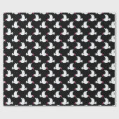 White Bird Breast Cancer Awareness Pattern Cadeaupapier (Vlak)