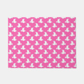 White Bird Breast Cancer Awareness Pattern Deurmat (Voorkant)