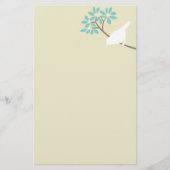 White Bird Custom Stationery Briefpapier (Voorkant)