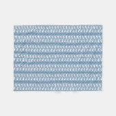 White Bird Herringbone Fleece Blanket Deken (Voorkant (Horizontaal))