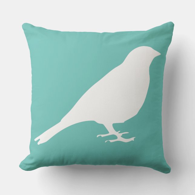White Bird Pillow Kussen (Voorkant)
