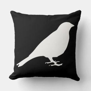 White Bird Pillow Kussen