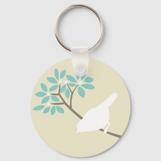 White Bird Sleutelhanger (Voorkant)