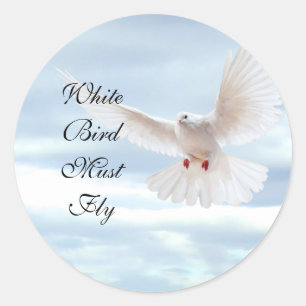 White Bird Sticker