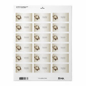 White Birds-adreslabel Etiket (Full Sheet)