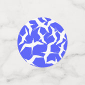 White Birds Blue Background Zee Theme Confetti (Kleine voorkant)